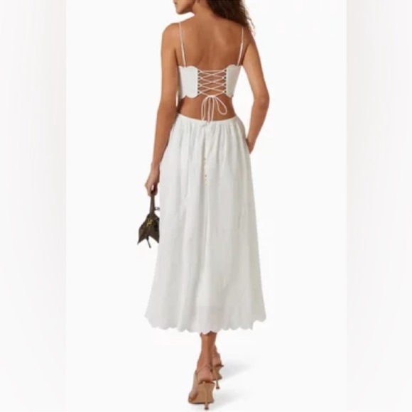 NWOT Zimmermann Jude Scallop Midi Dress - Picture 4 of 13